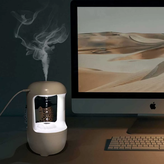 Επαναφορτιζόμενος Υγραντήρας – Diffuser Αρωματοθεραπείας Anti – Gravity Water Drop