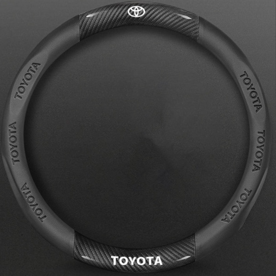 Κάλυμμα τιμονιού από υψηλής πυκνότητας ανθρακονήματα 37CM TOYOTA W17902-5 ΜΑΥΡΟ