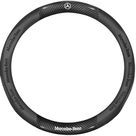 Κάλυμμα τιμονιού από υψηλής πυκνότητας ανθρακονήματα 37CM MERCEDES W17902-2 ΜΑΥΡΟ