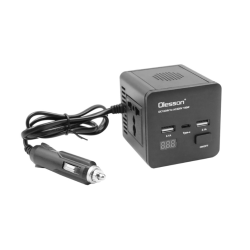 Inverter Αυτοκινήτου 150W για Μετατροπή 12/24V DC σε 220V AC με 2xUSB Olesson 1663 Μαύρο