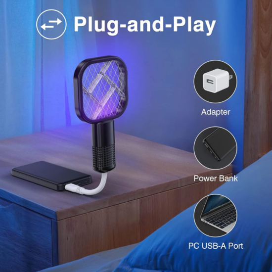 Μίνι ηλεκτρική ρακέτα USB για εξολόθρευση κουνουπιών CC-54